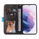 Apple Wooze Colour Wallet iPhone 16 Pro oldalra nyíló tok, stand, kártyatartóval, kézpánttal, kék