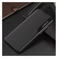   Apple Wooze FashionBook iPhone 16 oldalra nyíló tok, stand, fekete