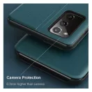 Apple Wooze FashionBook iPhone 16 oldalra nyíló tok, stand, fekete