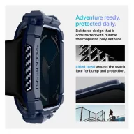 Spigen Rugged Armor Apple Watch 10 46mm tok, Navy Blue, kék