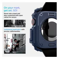 Spigen Rugged Armor Apple Watch 10 46mm tok, Navy Blue, kék