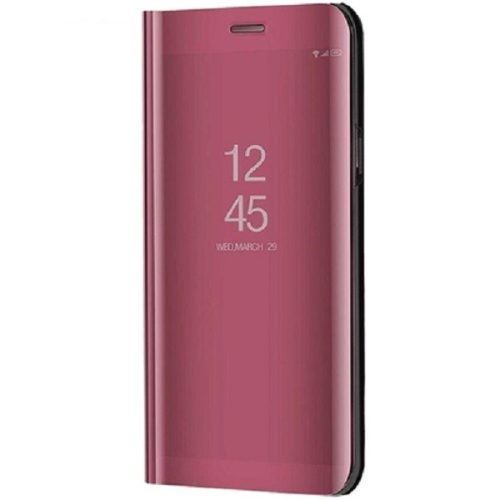 Huawei Honor 30 Lite / 30 Youth, Oldalra nyíló tok, hívás mutatóval, Smart View Cover, vörösarany (utángyártott)