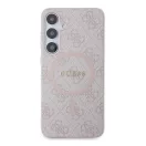 Guess 4G Collection Leather Metal Logo S24+ (S926) MagSafe tok, rózsaszín GUHMS24MG4GFRP