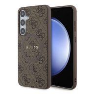   Guess 4G Collection Leather Metal Logo S24+ (S926) MagSafe tok, barna GUHMS24MG4GFRW