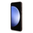 Guess 4G Collection Leather Metal Logo S24+ (S926) MagSafe tok, barna GUHMS24MG4GFRW