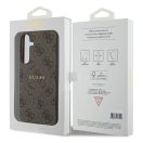 Guess 4G Collection Leather Metal Logo S24+ (S926) MagSafe tok, barna GUHMS24MG4GFRW