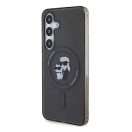 Karl Lagerfeld IML Karl&Choupette S24 MagSafe tok, fekete KLHMS24SHGKCNOK