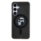 Karl Lagerfeld IML Karl&Choupette S24 MagSafe tok, fekete KLHMS24SHGKCNOK