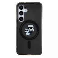   Karl Lagerfeld IML Karl&Choupette S24 MagSafe tok, fekete KLHMS24SHGKCNOK