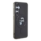 Karl Lagerfeld IML Karl&Choupette S24 MagSafe tok, fekete KLHMS24SHGKCNOK