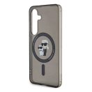 Karl Lagerfeld IML Karl&Choupette S24 MagSafe tok, fekete KLHMS24SHGKCNOK