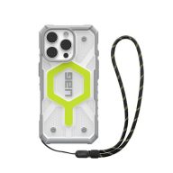   UAG Pathfinder iPhone 16 Pro Clear Magsafe tok, Active Neon Lanyard
