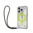 UAG Pathfinder iPhone 16 Pro Clear Magsafe tok, Active Neon Lanyard