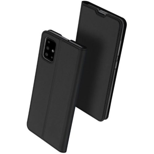 Samsung Galaxy M51 SM-M515F, Oldalra nyíló tok, stand, Dux Ducis, fekete