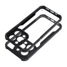 iPhone 16 Pro Max ütésálló tok erősített peremmel, fekete