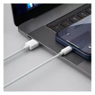   Baseus Simple Wisdom USB / Lightning adat/töltőkábel, 2,4A, 1,5m, Fehér (2db)