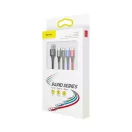 Baseus Fast 4in1 USB-C - 2xLightning - Micro USB adatkábel, 3,5A, 1,2m, fekete