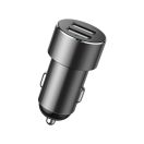 Baseus CRDYQ-01 2x USB-A autós töltő, 2 szivargyújtó kimenettel, 80W, fekete