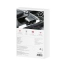 Baseus CRDYQ-01 2x USB-A autós töltő, 2 szivargyújtó kimenettel, 80W, fekete