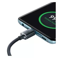   Baseus Crystal Shine USB-C - USB-C kábel, 100W, 1.2m, fekete