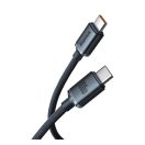 Baseus Crystal Shine USB-C - USB-C kábel, 100W, 1.2m, fekete