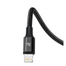 Baseus Rapid Series USB-C 3in1 USB - Lightning - USB-C kábel, 20W, 1,5 m, fekete