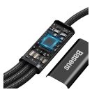 Baseus Rapid Series USB-C 3in1 USB - Lightning - USB-C kábel, 20W, 1,5 m, fekete
