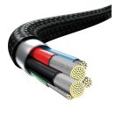 Baseus Rapid Series USB-C 3in1 USB - Lightning - USB-C kábel, 20W, 1,5 m, fekete