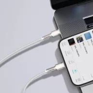 Baseus Cafule USB-C / Lightning kábel, 20W, 1m, fehér
