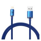 Baseus Crystal Shine USB-Lightning kábel, 2.4A, 1.2m, kék