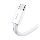 Baseus Superior USB-USB-C kábel, 66W, 2 m, fehér
