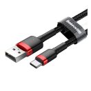 Baseus Cafule USB-USB-C kábel 2A, 3m, piros/fekete