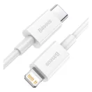Baseus Superior USB-C - Lightning kábel, 20W, PD, 1,5m, fehér