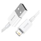 Baseus Superior USB-A - Lightning kábel, 2,4A, 2m, fehér