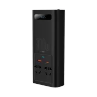 Baseus autós inverter 300W, 220V, fekete (CN / EU)