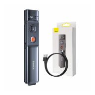   Baseus Orange Dot multifunkcionális távirányító prezentációkhoz lézermutatóval, szürke