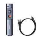 Baseus Orange Dot multifunkcionális távirányító prezentációkhoz lézermutatóval, szürke