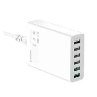 Blitzwolf BW-S15 6xUSB-A töltő, QC 3.0, 60W, fehér