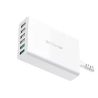 Blitzwolf BW-S15 6xUSB-A töltő, QC 3.0, 60W, fehér