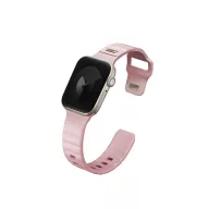   Uniq Stride KFM Apple Watch 41/40/38mm gumis szilikon szíj, rózsaszín