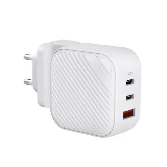 Uniq Verge ProGaN USB-C hálózati töltő 66W, fehér