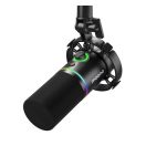 Maono PD200x dinamikus gaming, gamer mikrofon RGB világítással, fekete