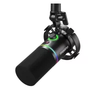   Maono PD200x dinamikus gaming, gamer mikrofon RGB világítással, fekete