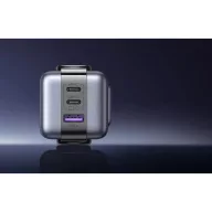   Ugreen Nexode RG 3 Port GaN gyorstöltő adapter, 65W, fekete-ezüst