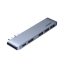 Ugreen 2XUSB-C, 3x USB-A 3.0 Adapter Hub, HDMI, MacBook kompatibilis, ezüst