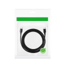 Ugreen USB-C gyorstöltő kábel, 60W, 1m, fekete