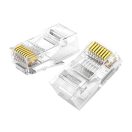 Ugreen 50961 RJ45 Cat 6 csatlakozóvég, átlátszó, (10db)