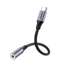Ugreen USB-C audio adapter 3,5 mm jack, fekete-ezüst