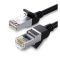 Ugreen Ethernet RJ45 hálózati kábel, fém csatlakozókkal, Cat.6, UTP, 0.5m, fekete