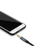 Ugreen AV122 3.5mm AUX mini jack kábel, 1.5m, fekete